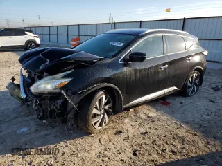 2016 Nissan Murano Platinum with VIN 5N1AZ2MG7GN107231, listed as a Copart auction lot 46623485 with 167,012 mi miles and Salvage Title. Bid and sale history available at carsss.com. Image 1.