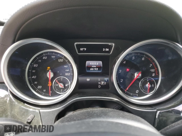 2019 Mercedes-Benz GLS 550 with VIN 4JGDF7DE2KB223383, listed as a Copart auction lot 59771305 with 66,193 mi miles and Salvage title. Bid and sale history available at DreamBid. Image 9.