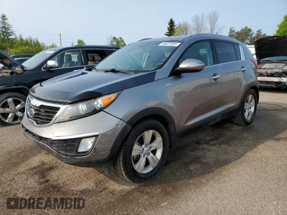 2011 Kia Sportage EX with VIN KNDPCCA27B7103675, listed as a Copart auction lot 58931955 with 259,718 mi miles and Salvage title. Bid and sale history available at DreamBid. Image 1.