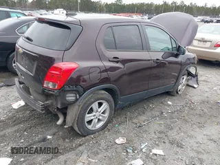 2020 Chevrolet Trax LS with VIN KL7CJKSB2LB349574, listed as a IAAI auction lot 41380404 with 36,855 mi miles. Bid and sale history available at carsss.com. Image 4.