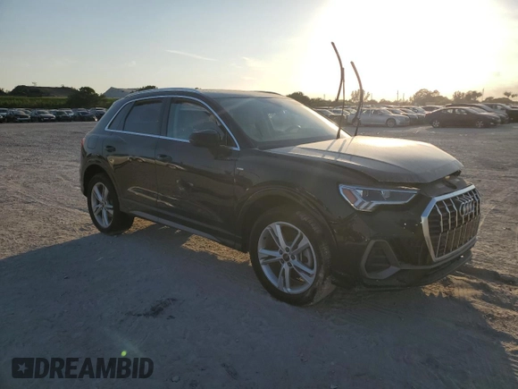 2023 Audi Q3 S line Premium with VIN WA1DECF34P1119979, listed as a Copart auction lot 88564615 with 13,812 mi miles and Non repairable. Bid and sale history available at DreamBid. Image 4.
