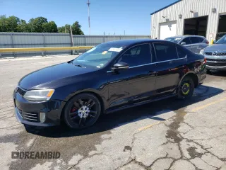 2013 Volkswagen Jetta GLI Autobahn with VIN 3VW467AJ2DM265082, listed as a Copart auction lot 60463934 with 214,483 mi miles and Salvage Title. Bid and sale history available at DreamBid. Image 1.