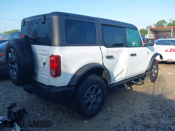 2024 Ford Bronco Big Bend with VIN 1FMDE7BH4RLB23340, listed as a IAAI auction lot 42536054 with 5,439 mi miles and . Bid and sale history available at DreamBid. Image 4.