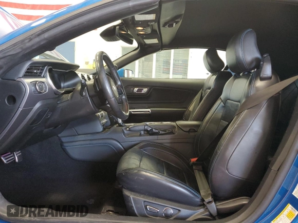 2019 Ford Mustang EcoBoost with VIN 1FATP8UH8K5149596, listed as a Copart auction lot 64759065 with 56,011 mi miles and Salvage title. Bid and sale history available at DreamBid. Image 7.