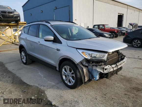 2018 Ford Escape SEL with VIN 1FMCU9HDXJUA88106, listed as a Copart auction lot 48372045 with 0 mi miles and Salvage Title. Bid and sale history available at carsss.com. Image 4.