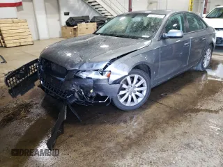 2012 Audi A4 Premium with VIN WAUBFAFLXCA116302, listed as a Copart auction lot 62182465 with 103,314 mi miles and Salvage title. Bid and sale history available at DreamBid. Image 1.