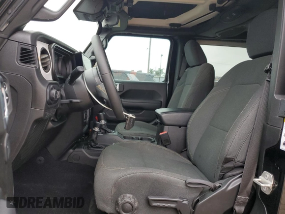 2024 Jeep Wrangler Sport S with VIN 1C4PJXAN1RW125436, listed as a Copart auction lot 59811895 with 17,962 mi miles and Salvage title. Bid and sale history available at DreamBid. Image 7.