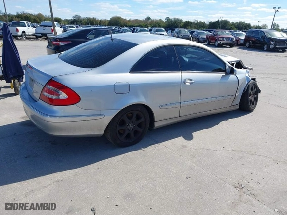 2003 Mercedes-Benz CLK-Class 3.2L with VIN WDBTJ65JX3F056848, listed as a IAAI auction lot 41430153 with 1 mi miles. Bid and sale history available at carsss.com. Image 4.