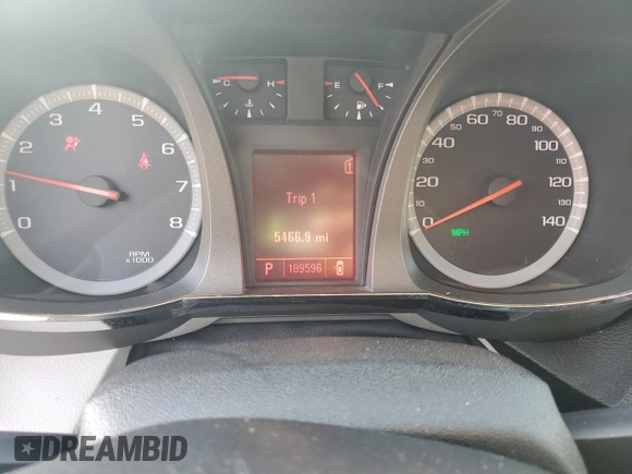 2010 GMC Terrain SLE-1 with VIN 2CTALBEW8A6297536, listed as a Copart auction lot 42930195 with 189,596 mi miles and Salvage Title. Bid and sale history available at DreamBid. Image 9.