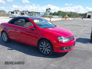 2013 Volkswagen Eos Komfort with VIN WVWBW8AH9DV008763, listed as a IAAI auction lot 41893700 with 53,766 mi miles and . Bid and sale history available at DreamBid. Image 1.