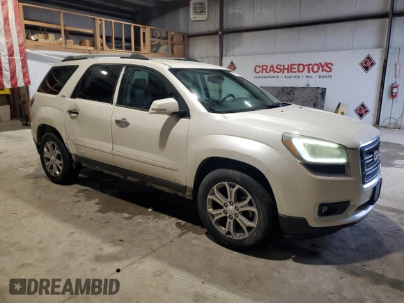 2014 GMC Acadia SLT with VIN 1GKKRRKD3EJ110582, listed as a Copart auction lot 44424785 with 208,586 mi miles and Salvage Title. Bid and sale history available at carsss.com. Image 4.
