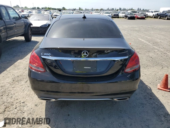 2017 Mercedes-Benz C 300 with VIN 55SWF4JB0HU201991, listed as a Copart auction lot 54105055 with 68,938 mi miles and Salvage Title. Bid and sale history available at DreamBid. Image 6.