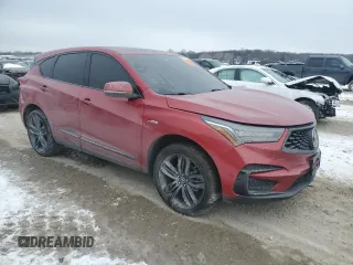 2021 Acura RDX w/A-Spec Package with VIN 5J8TC2H67ML001418, listed as a Copart auction lot 45338495 with Not Provided miles and Salvage Title. Bid and sale history available at carsss.com. Image 4.