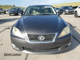 2010 Lexus IS 250 with VIN JTHCF5C29A5042532, listed as a Copart auction lot 62377585 with 204,755 mi miles and Salvage title. Bid and sale history available at DreamBid. Image 5.