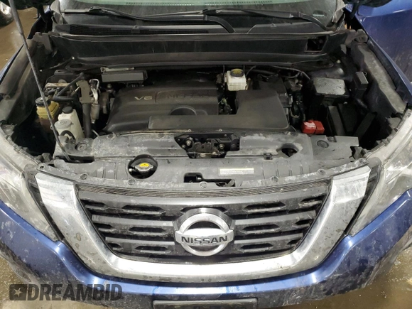 2017 Nissan Pathfinder SV with VIN 5N1DR2MM1HC641910, listed as a Copart auction lot 42714965 with 163,183 mi miles and Non Repairable. Bid and sale history available at carsss.com. Image 12.