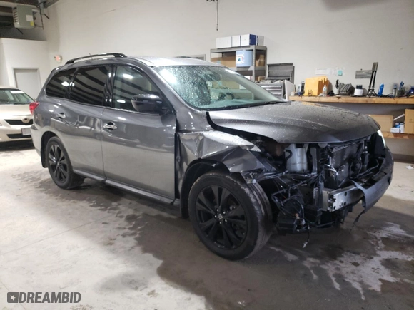 2018 Nissan Pathfinder SL with VIN 5N1DR2MMXJC649610, listed as a Copart auction lot 85656094 with 115,357 mi miles and Salvage Title. Bid and sale history available at carsss.com. Image 4.