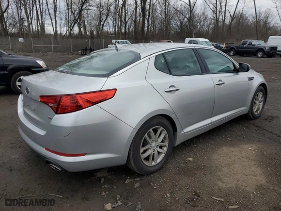 2012 Kia Optima LX with VIN KNAGM4A7XC5292315, listed as a Copart auction lot 52551205 with 116,554 mi miles and Salvage Title. Bid and sale history available at carsss.com. Image 3.
