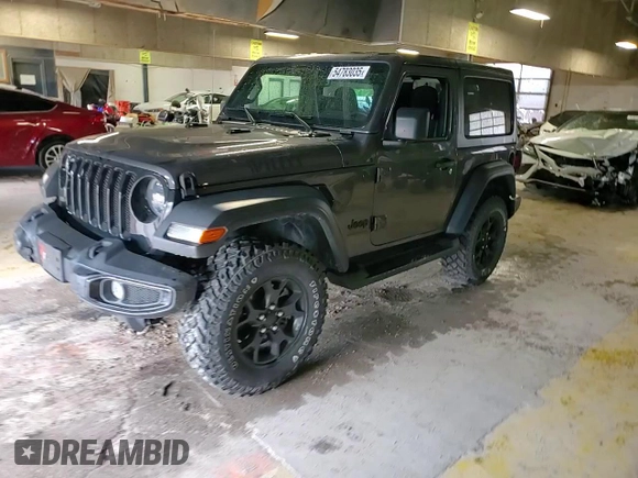 2023 Jeep Wrangler Willys z VIN 1C4HJXAG6PW530632, wystawiony jako Copart lot #54783035 z przebiegiem 6 451 mil mil oraz Szkoda całkowita • Salvage title. Historia ofert i sprzedaży dostępna na DreamBid. Obrazek 14.