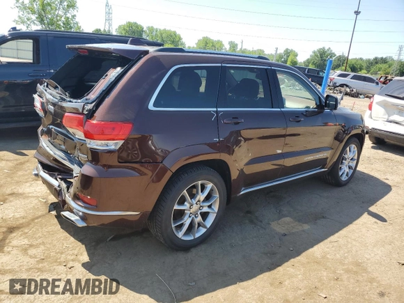 2015 Jeep Grand Cherokee Summit with VIN 1C4RJFJG1FC136762, listed as a Copart auction lot 63008635 with 89,871 mi miles and Clean title. Bid and sale history available at DreamBid. Image 3.