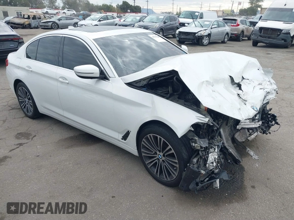 2020 BMW 5 Series 530i with VIN WBAJR3C01LWW64071, listed as a IAAI auction lot 40945230 with 91,982 mi miles and . Bid and sale history available at DreamBid. Image 1.
