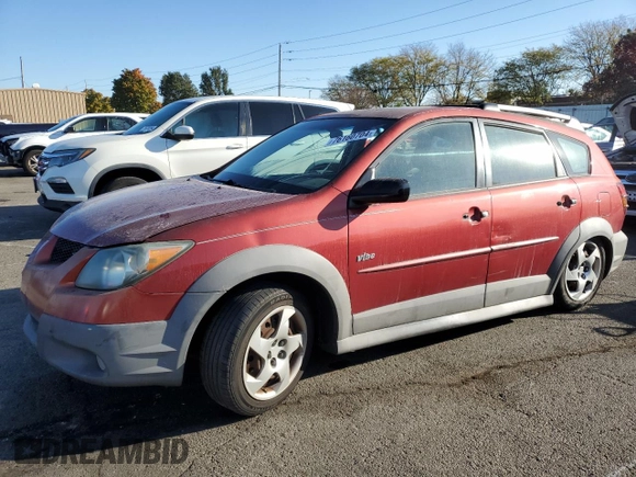 2004 Pontiac Vibe with VIN 5Y2SL62824Z445508, listed as a Copart auction lot 76160704 with 188,656 mi miles and Salvage Title. Bid and sale history available at carsss.com. Image 1.