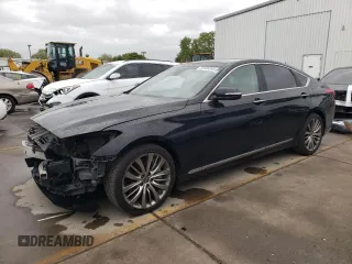 2015 Hyundai Genesis 5.0L with VIN KMHGN4JFXFU027861, listed as a Copart auction lot 51338245 with 175,331 mi miles and Salvage Title. Bid and sale history available at carsss.com. Image 1.