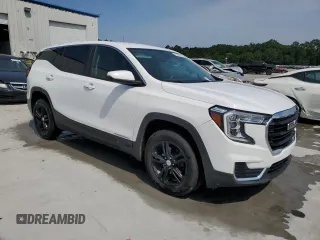 2022 GMC Terrain SLE with VIN 3GKALMEV7NL111764, listed as a Copart auction lot 57487815 with 47,373 mi miles and Salvage title. Bid and sale history available at DreamBid. Image 4.