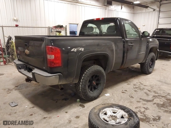 2011 Chevrolet Silverado 1500 Work Truck with VIN 1GCNKPEX7BZ400280, listed as a IAAI auction lot 41385735 with 128,218 mi miles. Bid and sale history available at carsss.com. Image 4.