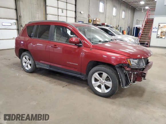 2015 Jeep Compass High Altitude Edition with VIN 1C4NJDEB4FD121703, listed as a Copart auction lot 48828065 with 126,805 mi miles and Salvage Title. Bid and sale history available at carsss.com. Image 4.