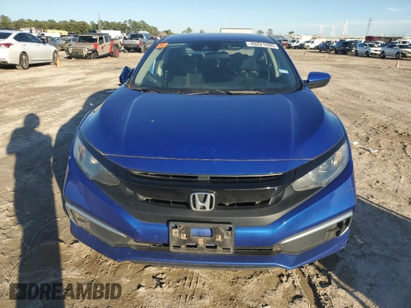 2020 Honda Civic LX with VIN 2HGFC2F65LH575074, listed as a Copart auction lot 43221205 with Not provided miles and Salvage title. Bid and sale history available at DreamBid. Image 5.
