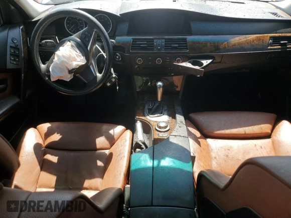 2007 BMW 5 Series 530xi with VIN WBANF73577CU24530, listed as a Copart auction lot 52194315 with Not Provided miles and Salvage Title. Bid and sale history available at carsss.com. Image 8.