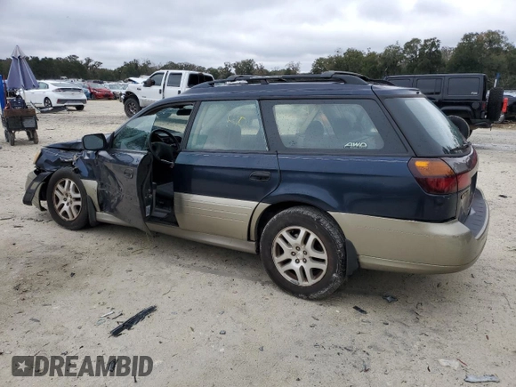 2002 Subaru Legacy Outback with VIN 4S3BH665426633219, listed as a Copart auction lot 88318815 with 223,259 mi miles and Salvage title. Bid and sale history available at DreamBid. Image 2.