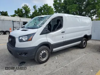 2021 Ford Transit Cargo with VIN 1FTBR1Y80MKA66332, listed as a Copart auction lot 60969155 with 160,742 mi miles and Salvage title. Bid and sale history available at DreamBid. Image 1.