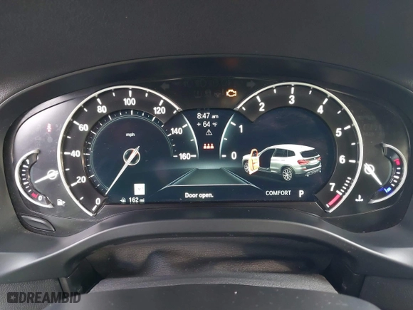 2019 BMW X3 xDrive30i with VIN 5UXTR9C58KLP92008, listed as a IAAI auction lot 41489334 with 45,125 mi miles. Bid and sale history available at carsss.com. Image 7.