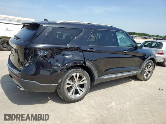 2020 Ford Explorer Platinum z VIN 1FM5K8HC0LGA60137, wystawiony jako Copart lot #64837965 z przebiegiem 24 932 mil mil oraz Szkoda całkowita • Salvage title. Historia ofert i sprzedaży dostępna na DreamBid. Obrazek 3.