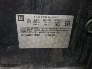 2014 Chevrolet Malibu LT with VIN 1G11C5SLXEF291278, listed as a Copart auction lot 45082295 with 143,477 mi miles and Salvage Title. Bid and sale history available at carsss.com. Image 12.
