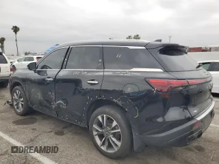 2023 Infiniti QX60 Luxe with VIN 5N1DL1FS5PC368816, listed as a Copart auction lot 54329005 with 54,642 mi miles and Salvage title. Bid and sale history available at DreamBid. Image 2.