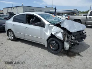 2012 Nissan Sentra S with VIN 3N1AB6AP5CL772873, listed as a Copart auction lot 58521585 with Not provided miles and Salvage title. Bid and sale history available at DreamBid. Image 4.