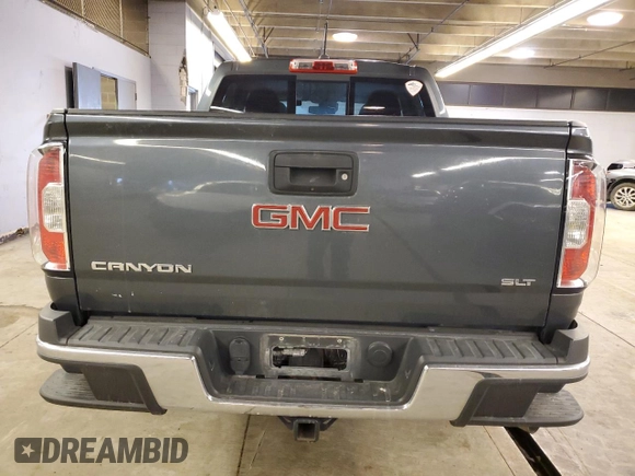 2017 GMC Canyon 4WD SLT with VIN 1GTP6DE1XH1189705, listed as a Copart auction lot 42450945 with 156,248 mi miles and Salvage Title. Bid and sale history available at carsss.com. Image 6.