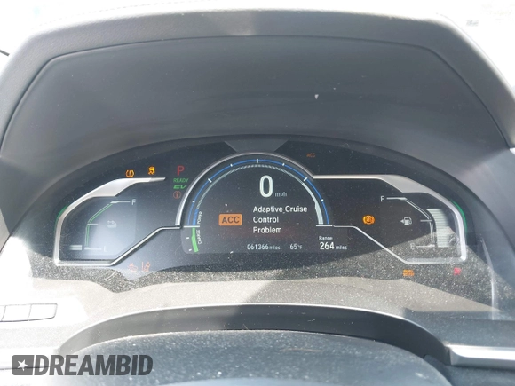 2018 Honda Clarity Plug-In Hybrid Touring with VIN JHMZC5F33JC011358, listed as a IAAI auction lot 42010720 with 61,366 mi miles. Bid and sale history available at carsss.com. Image 7.