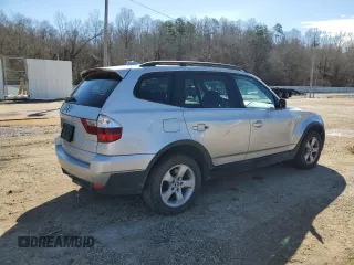2007 BMW X3 3.0si with VIN WBXPC934X7WF14816, listed as a Copart auction lot 47497985 with 188,197 mi miles and Salvage Title. Bid and sale history available at carsss.com. Image 3.