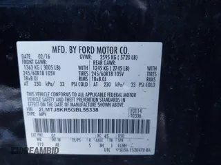 2016 Lincoln MKX Select with VIN 2LMTJ8KR5GBL55338, listed as a IAAI auction lot 41431389 with 93,181 mi miles. Bid and sale history available at carsss.com. Image 9.