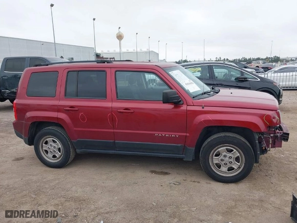 2017 Jeep Patriot Sport with VIN 1C4NJPBB0HD201718, listed as a IAAI auction lot 41614102 with 88,194 mi miles. Bid and sale history available at carsss.com. Image 14.