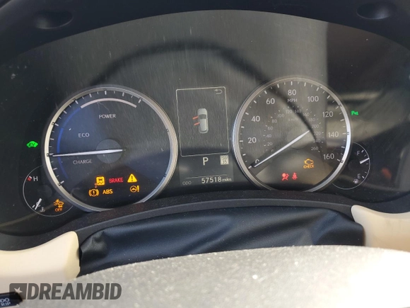 2021 Lexus NX with VIN JTJDJRDZXM2166755, listed as a Copart auction lot 44252825 with 57,518 mi miles and Salvage Title. Bid and sale history available at carsss.com. Image 9.