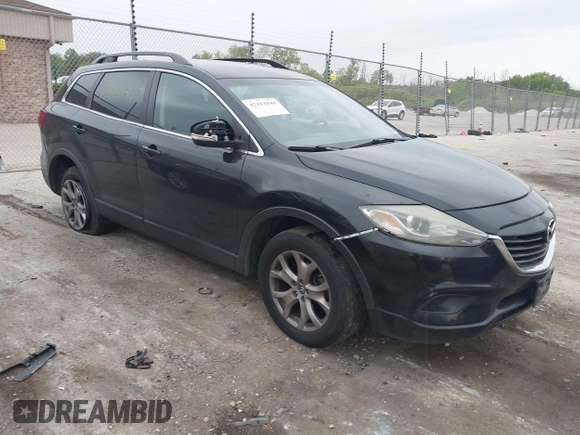 2014 Mazda CX-9 Sport with VIN JM3TB3BV8E0437180, listed as a IAAI auction lot 42413844 with 177,393 mi miles and . Bid and sale history available at DreamBid. Image 1.