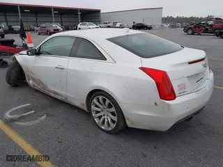 2015 Cadillac ATS Coupe Standard AWD with VIN 1G6AG1RX0F0127073, listed as a IAAI auction lot 41296448 with 119,718 mi miles. Bid and sale history available at carsss.com. Image 3.