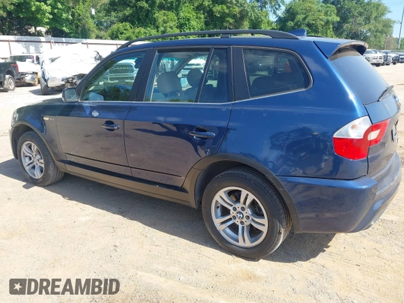 2006 BMW X3 3.0i z VIN WBXPA93416WG74328, wystawiony jako IAAI lot #42306495 z przebiegiem 245 787 mil mil oraz . Historia ofert i sprzedaży dostępna na DreamBid. Obrazek 3.