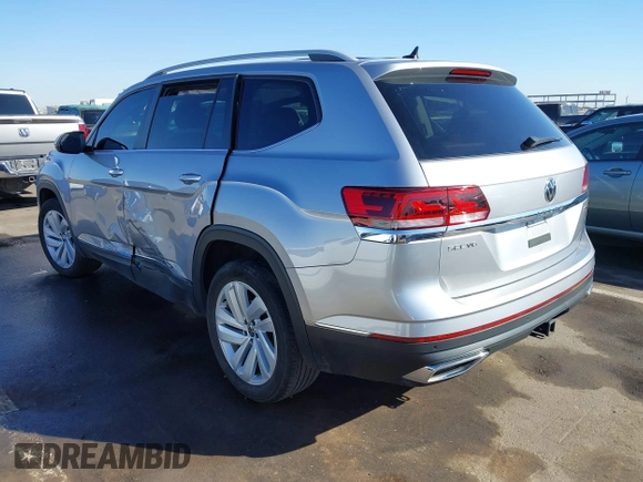 2021 Volkswagen Atlas SEL with VIN 1V2BR2CA9MC595044, listed as a IAAI auction lot 41507412 with 49,170 mi miles and . Bid and sale history available at DreamBid. Image 3.