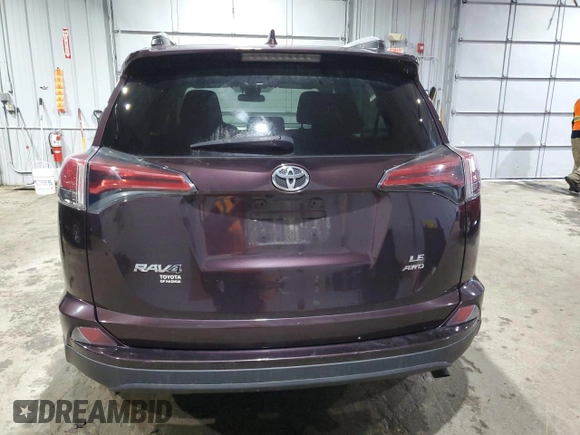 2017 Toyota RAV4 LE with VIN 2T3BFREV9HW650565, listed as a Copart auction lot 47019515 with 87,329 mi miles and Salvage Title. Bid and sale history available at DreamBid. Image 6.