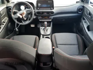 2023 Hyundai Kona N Line with VIN KM8K33A36PU995960, listed as a Copart auction lot 85613134 with 13,993 mi miles and Salvage Title. Bid and sale history available at carsss.com. Image 8.